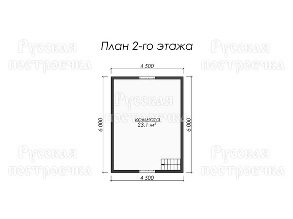 Каркасный дом 10х6 с мансардой и гаражом, Проект КД-128 - цены, фото, комплектации - вид 4