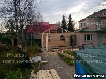 Строительство бани из бруса 7х4 в Кольском районе Мурманской области - фото 10