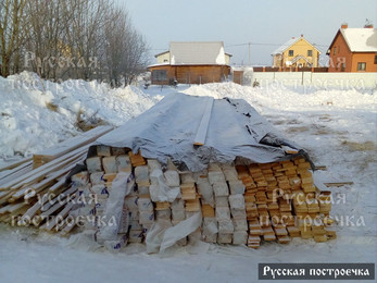 Строительство дома из бруса 8х6 в городе Высоковск - фотоотчет - фото 4