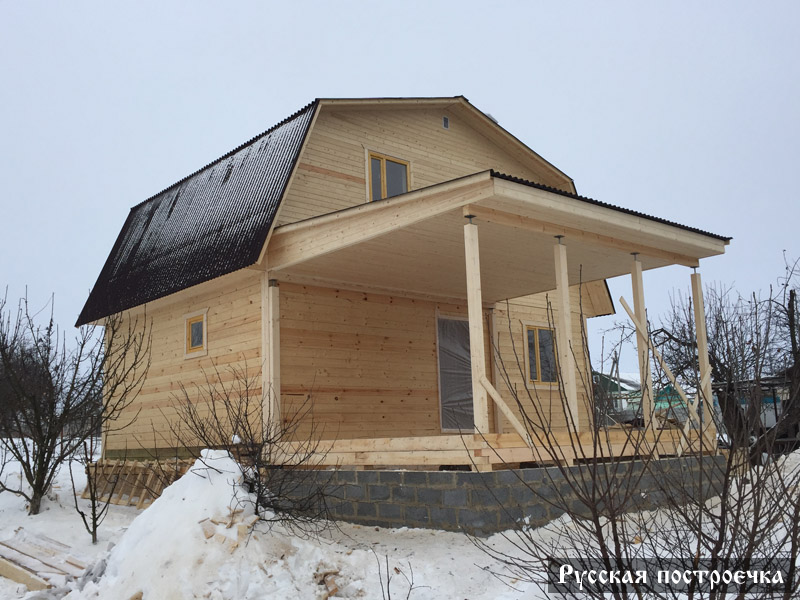 Строительство домов из профилированного бруса зимой